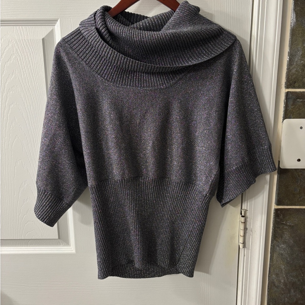 Women's Sparkly Cowl Neck Sweater